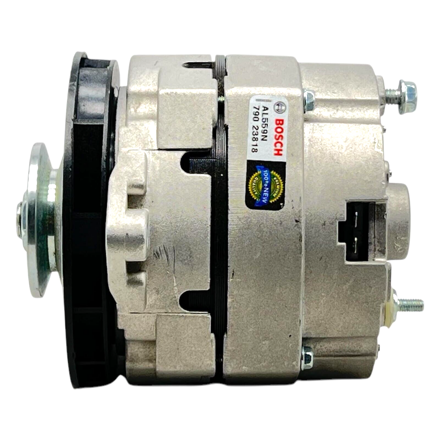 OEM CHROME ALTERNATOR FOR CHEVY HOTROD 1 ONE WIRE 6 GROOVE BILLET PULLEY 110AMP