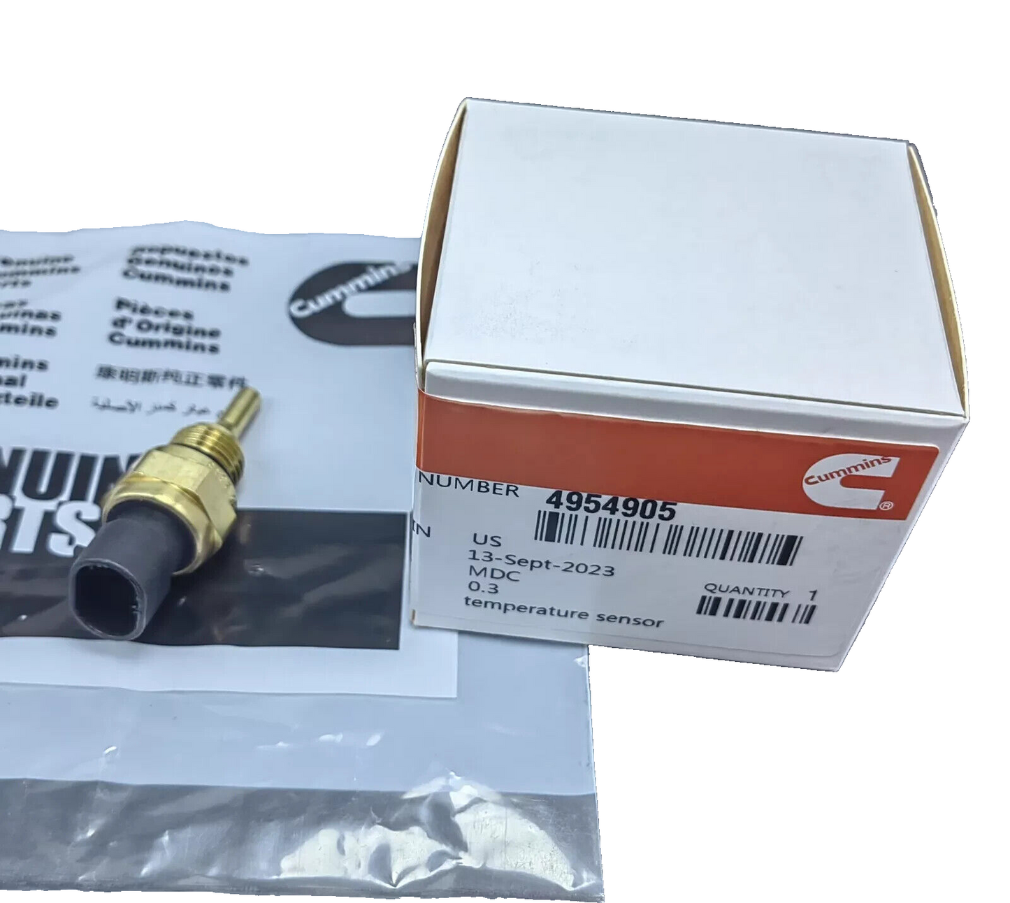 OEM Temperature sensor for 1998-2019 RAM 2500 3500 Cummins Engine 6.7L 4954905