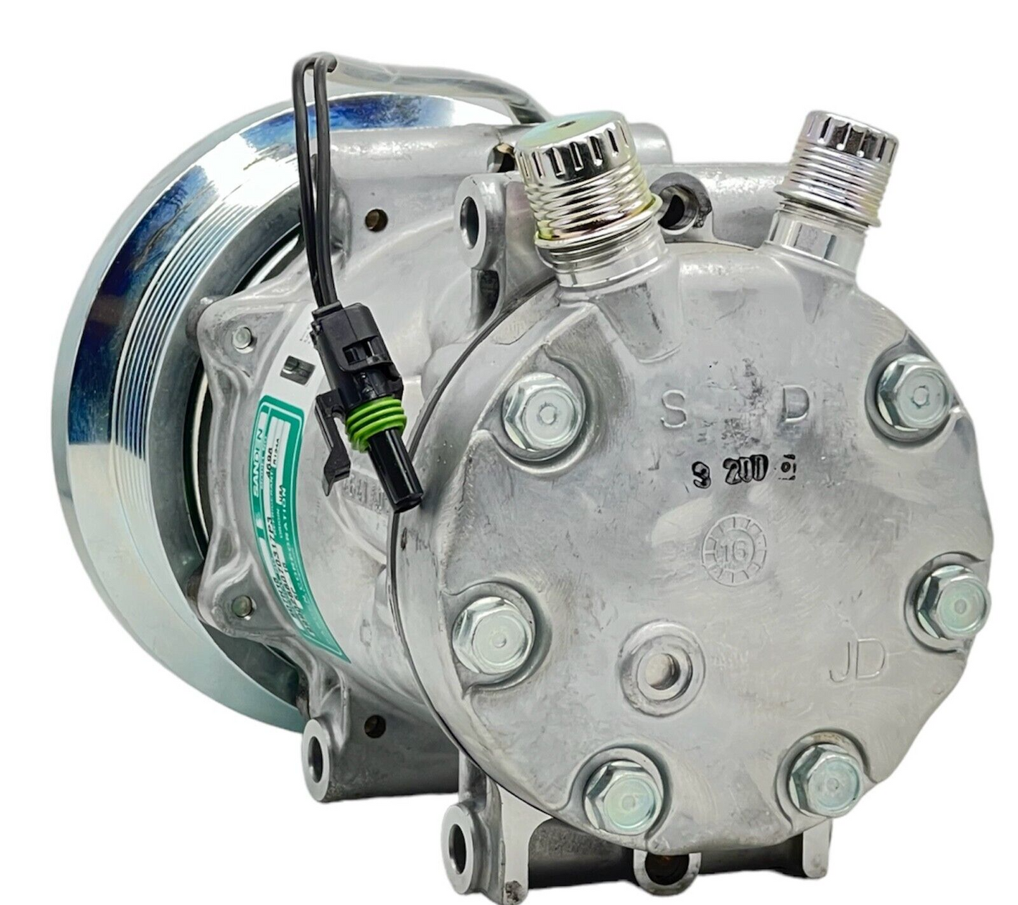 A/C AC Compressor Fits John Deere RE68372, Sanden 4698 SD4698 Mei 5321
