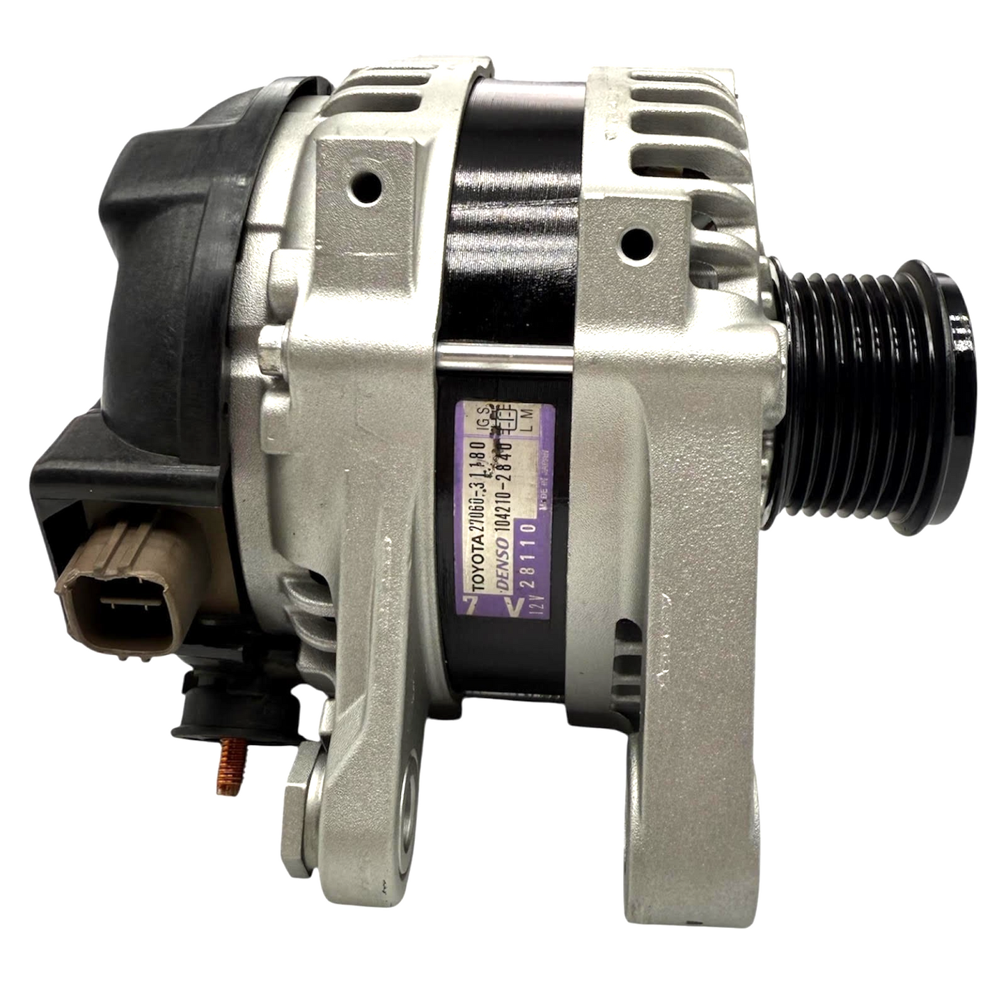 Alternator for Toyota 4Runner 2010-2021 V6 4.0L 130A 12V CW 7-Groove Decoupler