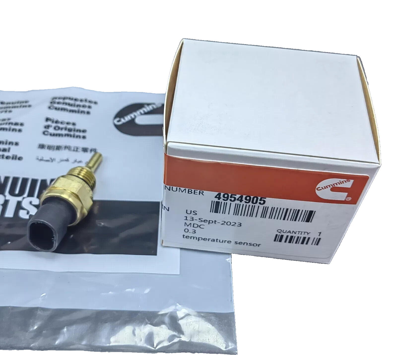 OEM Temperature sensor for 1998-2019 RAM 2500 3500 Cummins Engine 6.7L 4954905