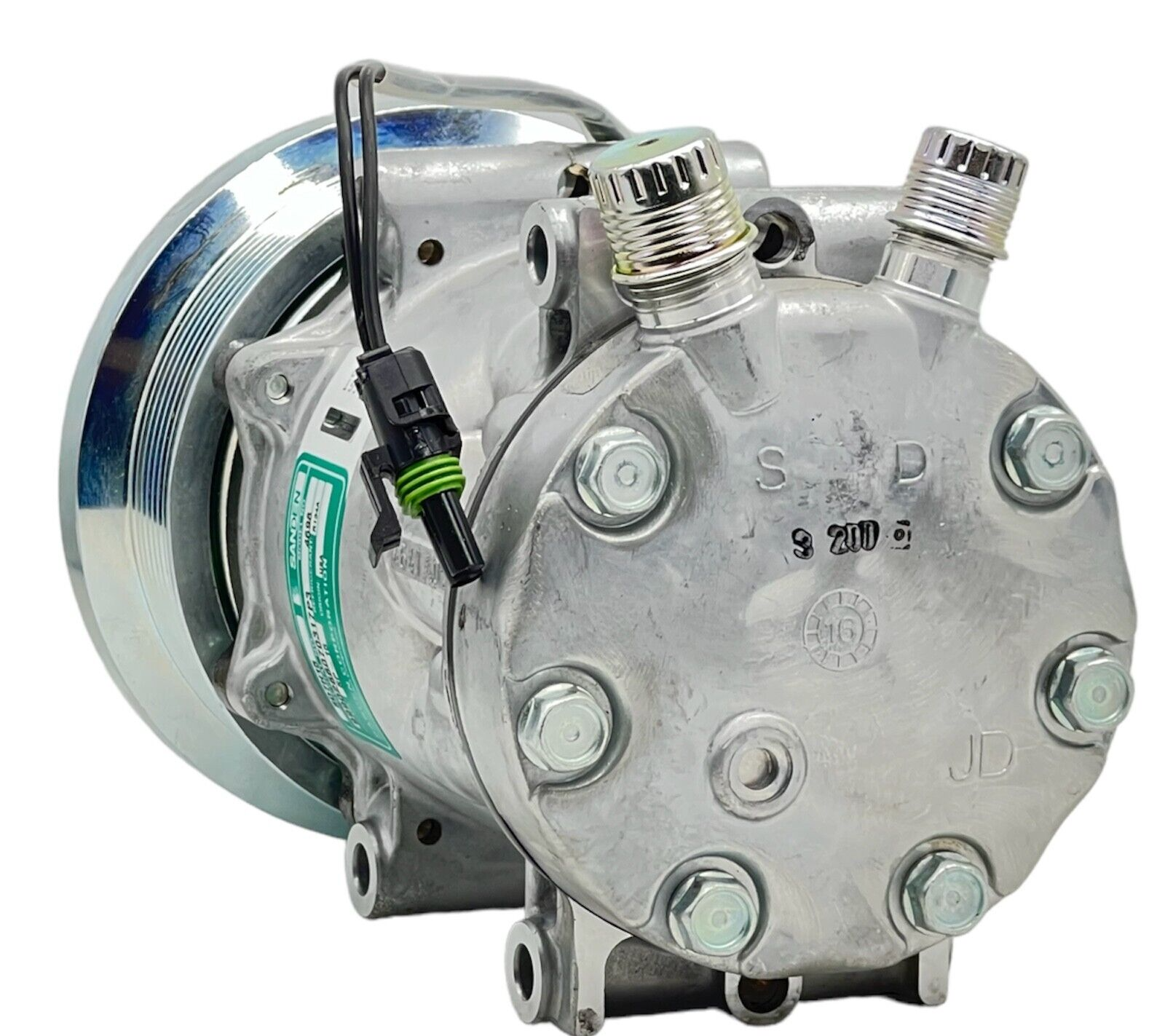 A/C AC Compressor Fits John Deere RE68372, Sanden 4698 SD4698 Mei 5321