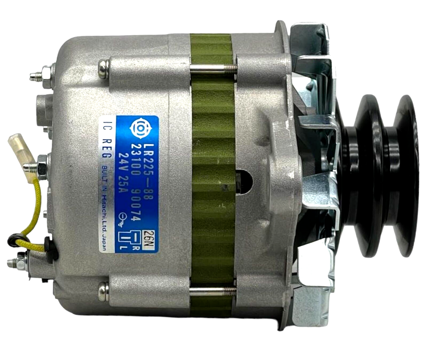 Alternator Fits Hitachi LR225-88, Nissan 23100-90074 24V, 25A, CW