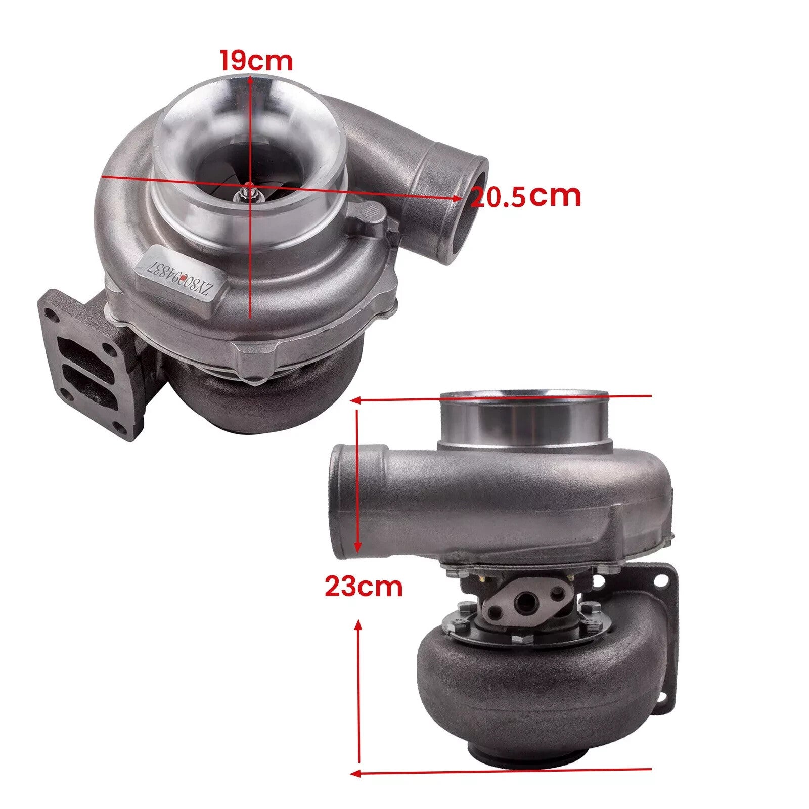 T70 .70 0.82A/R T3 V-Band Flange Oil Cooled Universal turbo charger 500+HP
