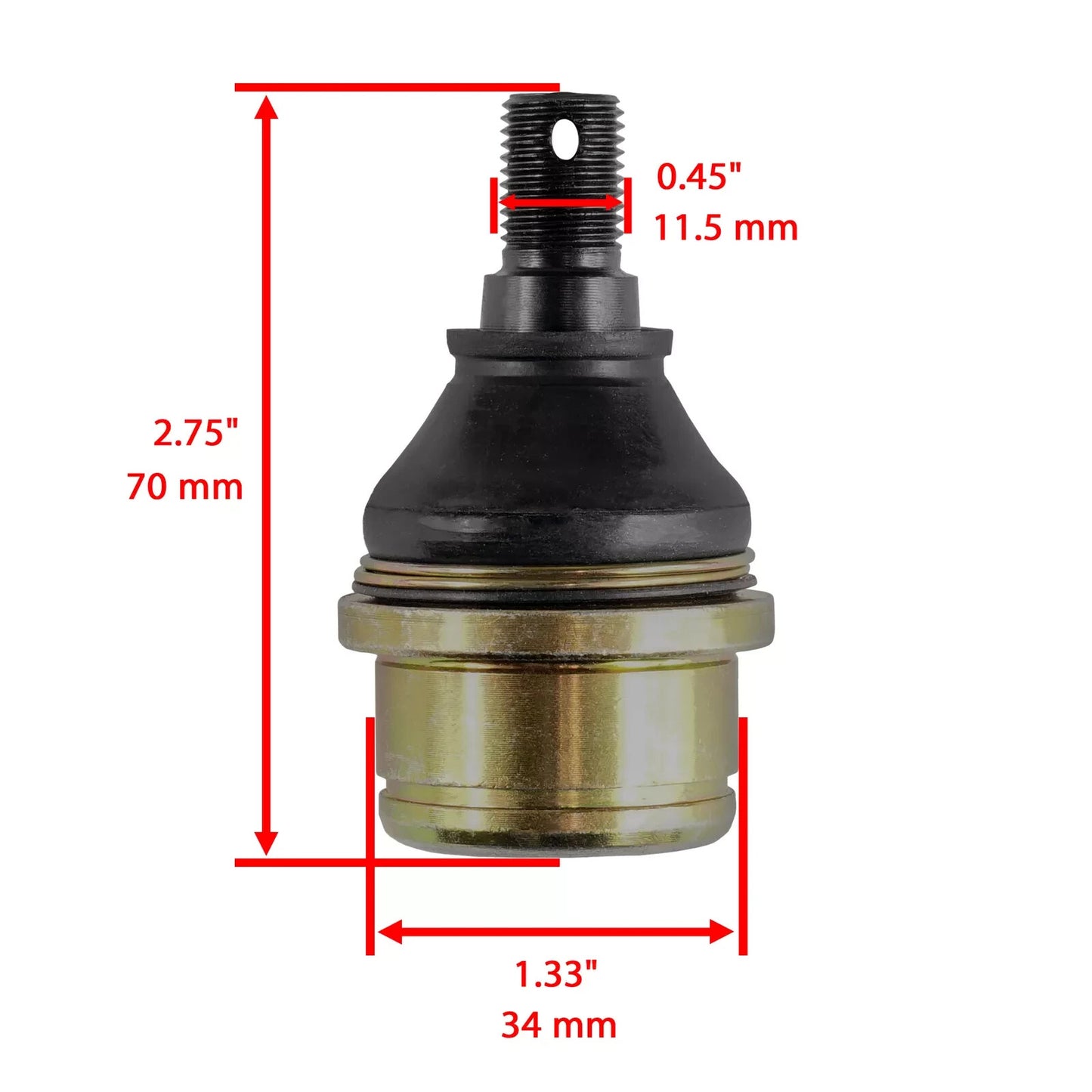 4 Upper and Lower Knuckle Ball Joint Fits Honda TRX350 Rancher 350 2000 - 2006
