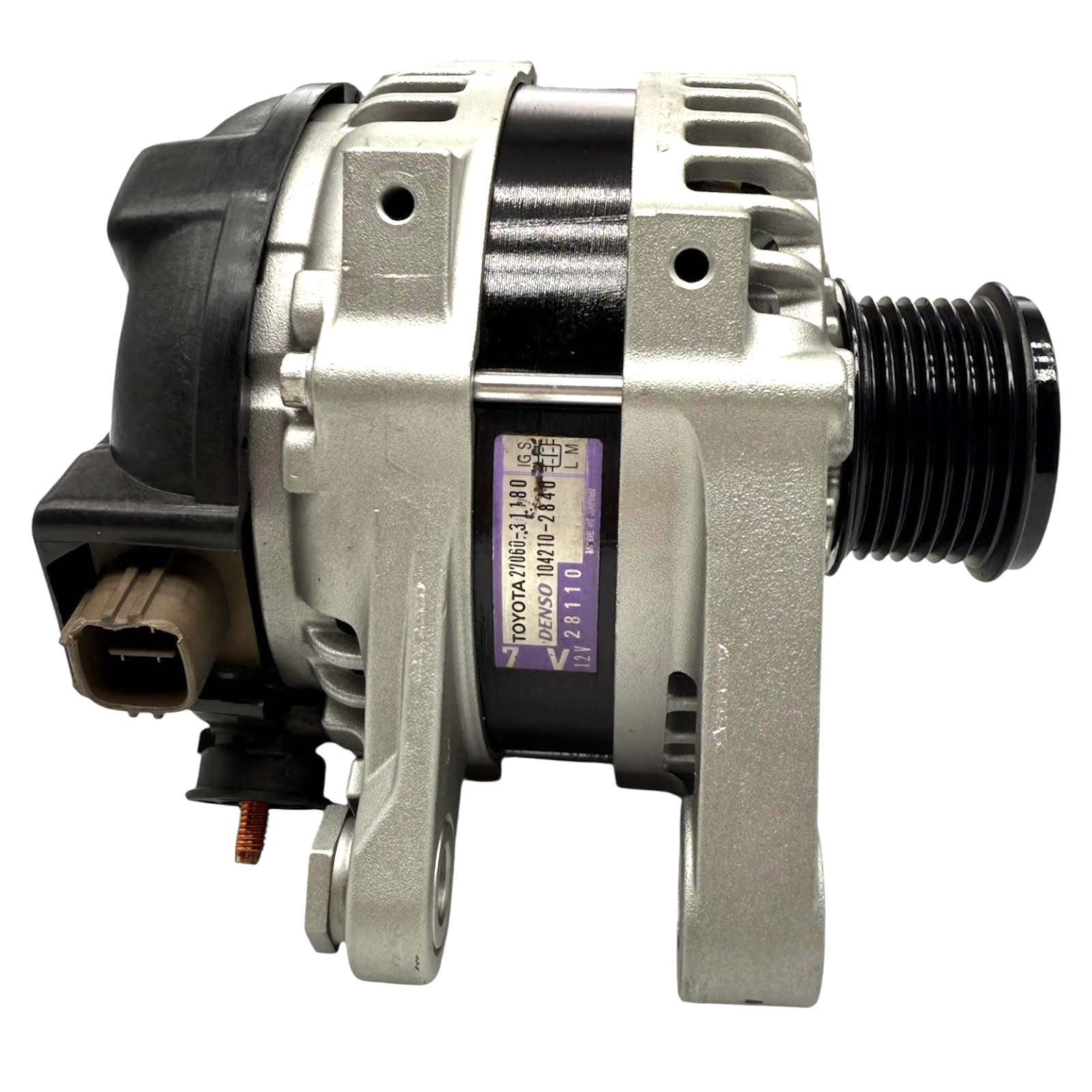 Alternator for Toyota 4Runner 2010-2021 V6 4.0L 130A 12V CW 7-Groove Decoupler
