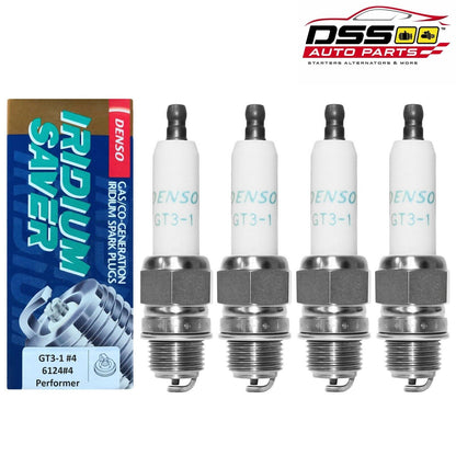 DENSO OEM 6124 GT3-1 #4 Performer Gas Generation Iridium Saver Spark Plug - 4Pcs