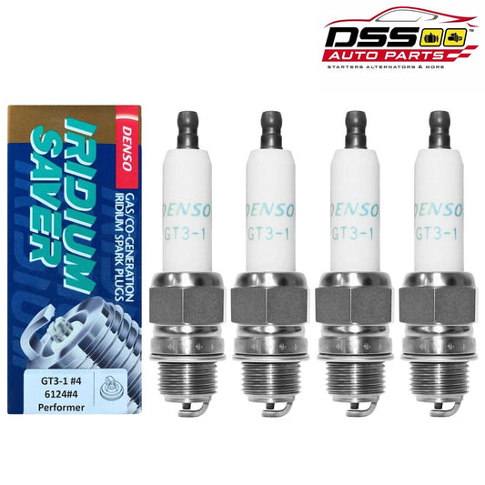 DENSO OEM 6124 GT3-1 #4 Performer Gas Generation Iridium Saver Spark Plug - 4Pcs