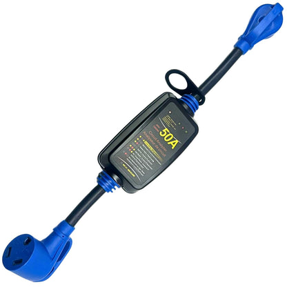 240 Volt RV Surge Protector 50 Amp RV Circuit Analyzer 12000w / 5000J & LED