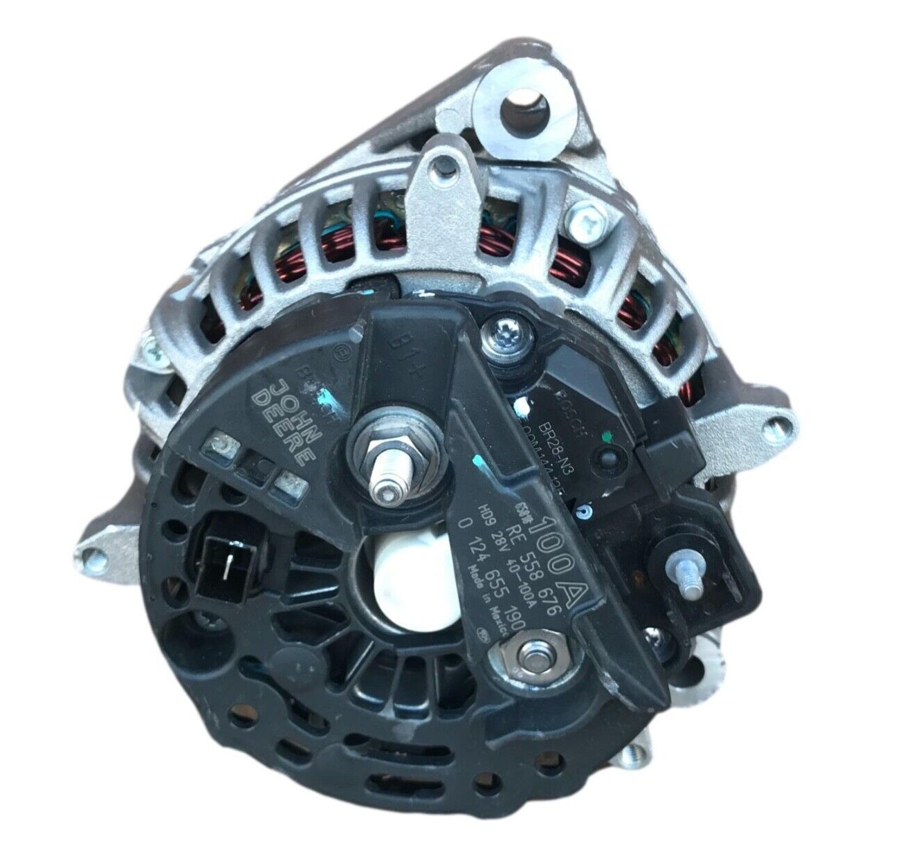  ALTERNATOR FITS JOHN DEERE 130G 160G 210G 290G 380G 0-124-655-190 100AMP