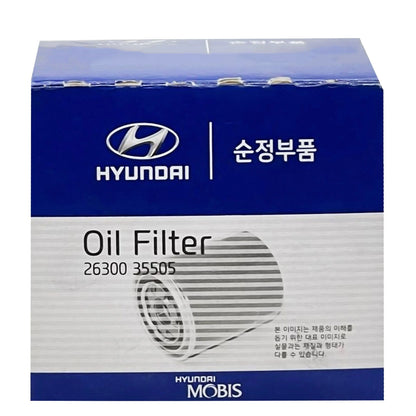 Genuine OEM Engine Oil Filters For Kia 2630035505 26300-35505 (5 Pack Filter)